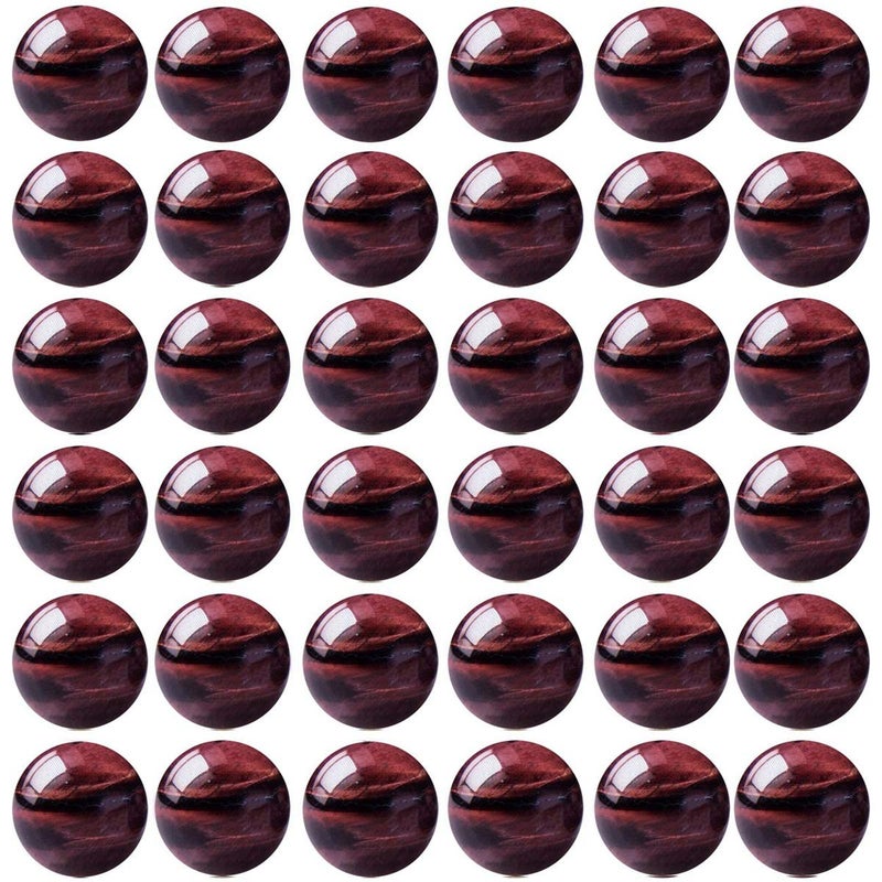 Cmidy Natural Stone Beads 100pcs 8mm Red Tiger Eye Round Genuine Real Stone Beading Loose Gemstone Hole Size 1mm DIY Charm Smooth Beads for Bracelet Necklace Earrings Jewelry Making (Red Tiger Eye, 8mm) - Image 1